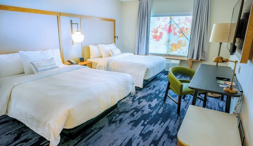 Chambre, 2 grands lits