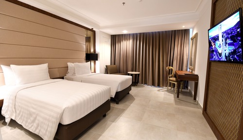 Chambre Deluxe avec lits jumeaux, 2 lits une place