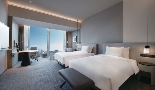 Chambre Standard, 2 lits doubles, accès salon affaires