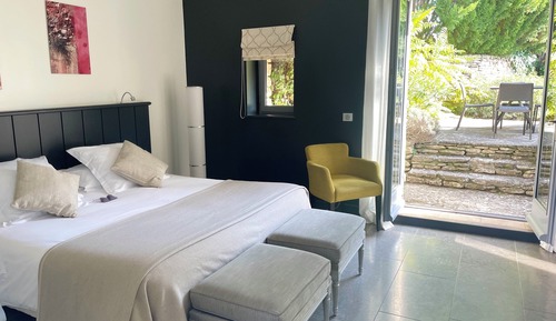 Suite Familiale, terrasse, vue jardin