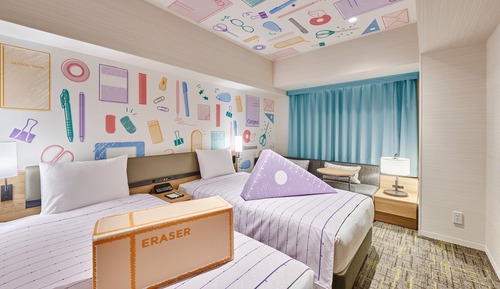 Chambre avec lits jumeaux, non-fumeurs (Collab with KOKUYO, Onsen ticket)
