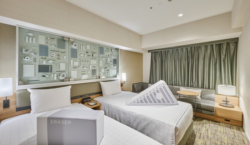 Chambre avec lits jumeaux, non-fumeurs (Collab with KOKUYO with Onsen ticket)