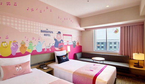 Chambre avec lits jumeaux, non-fumeurs (Collab with Barbapapa, Onsen ticket)