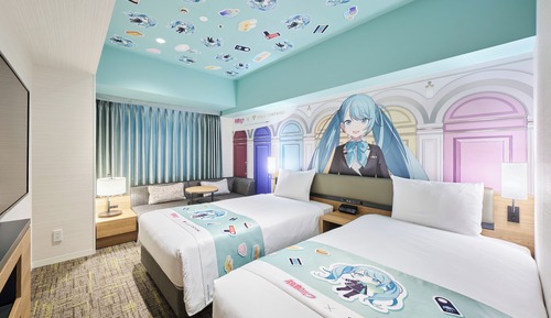 Chambre Supérieure avec lits jumeaux, non-fumeurs (Concept -  HATSUNE MIKU,Onsen ticket)