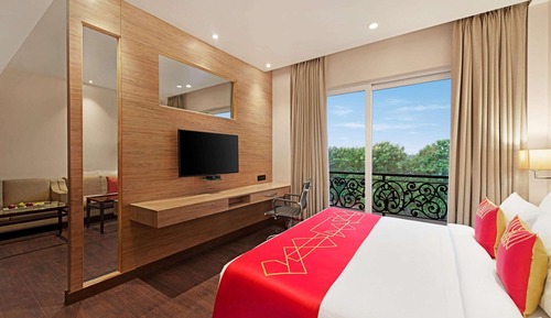 Chambre Deluxe, 1 très grand lit, accessible aux personnes à mobilité réduite (Mobility)