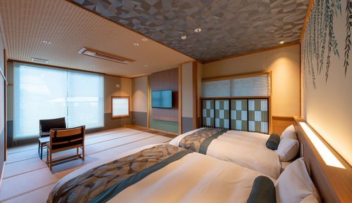 Chambre avec lits jumeaux