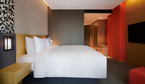 Chambre Deluxe, 1 très grand lit, non-fumeurs, en angle