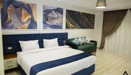 Chambre Deluxe, 1 très grand lit, vue piscine