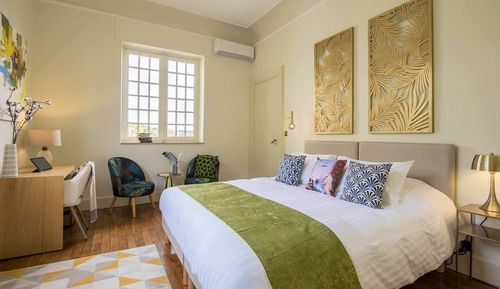 Chambre Double Standard, salle de bains privée, vue jardin (Chambre 1)