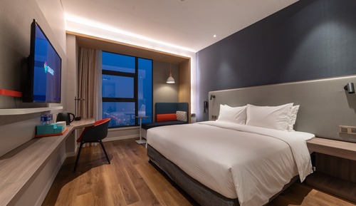 Chambre Standard, 1 très grand lit, accessible aux personnes à mobilité réduite