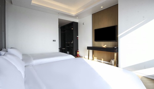 Chambre Deluxe avec lits jumeaux, vue océan (Breakfast Not Available on Sun)