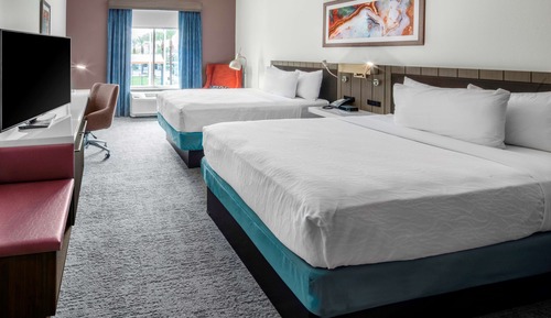 Chambre, 2 grands lits