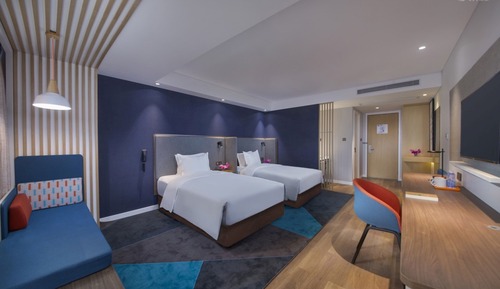 Chambre Standard, 2 lits une place, vue ville