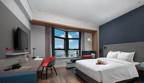 Chambre Standard, 1 très grand lit, vue montagne