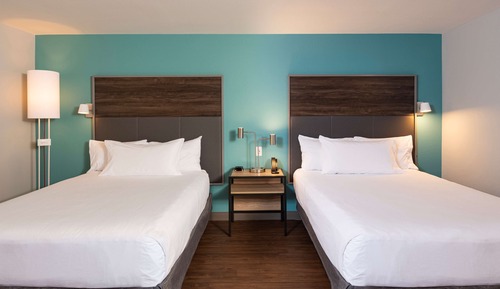 Chambre, 2 grands lits, accessible aux personnes à mobilité réduite (Hearing)