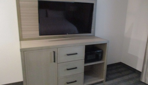Chambre Standard, 1 très grand lit, non-fumeurs, réfrigérateur et four à micro-ondes