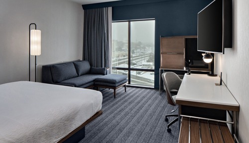 Chambre, 1 très grand lit et 1 canapé-lit (Hearing Accessible)