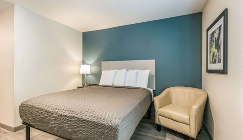 Chambre, 1 grand lit, accessible aux personnes à mobilité réduite, non-fumeurs (Bathtub)