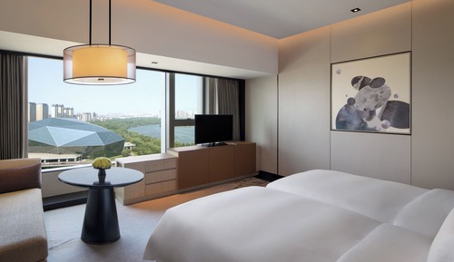 Chambre Deluxe avec lits jumeaux, vue fleuve
