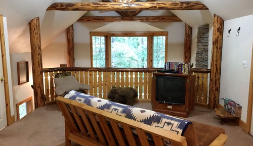 Cabane, 1 chambre, fumeurs, cheminée