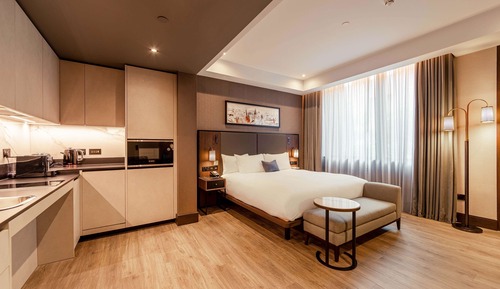 Chambre, accessible aux personnes à mobilité réduite (The Aston)
