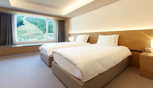 Chambre Supérieure avec lits jumeaux (Slope View)