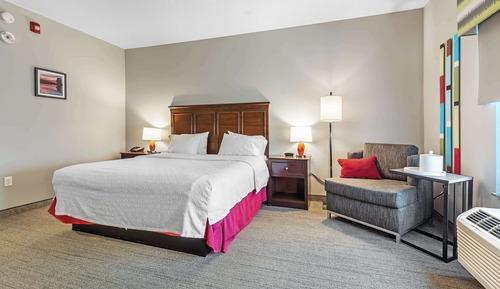 Chambre, 1 très grand lit, accessible aux personnes à mobilité réduite, non-fumeurs