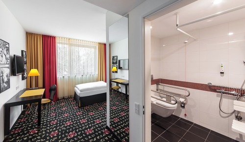 Chambre Standard, 1 lit une place, accessible aux personnes à mobilité réduite