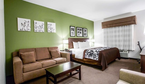 Chambre Standard, 1 très grand lit et 1 canapé-lit