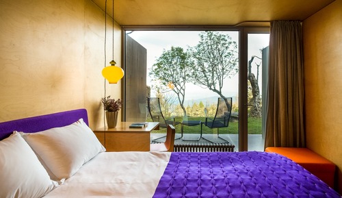 Chambre Double, balcon, vue montagne