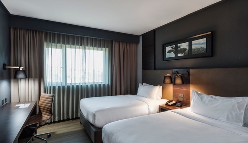 Chambre, 2 lits une place