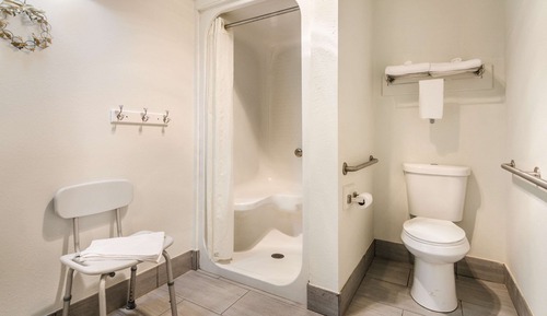 Chambre, 1 très grand lit, accessible aux personnes à mobilité réduite, non-fumeurs
