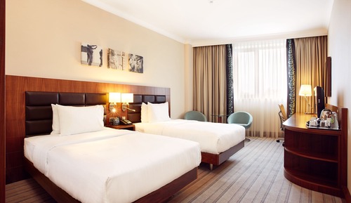 Chambre, 2 lits une place