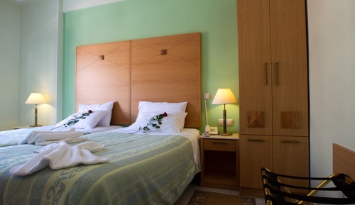 Chambre Standard avec lits jumeaux, plusieurs lits, non-fumeurs, vue montagne