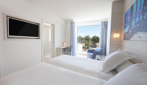 Chambre Double, balcon, vue mer