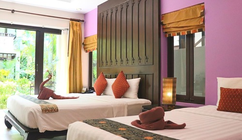 Chambre Triple Supérieure, vue jardin