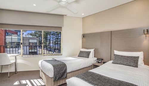 Chambre Standard, 2 lits une place, vue océan