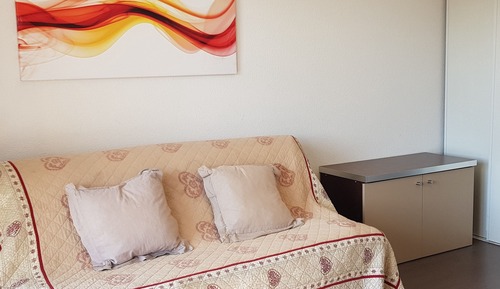 Chambre Quadruple, salle de bains attenante, vue montagne (STD 4-CM)