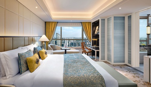 Chambre « Premier », 1 très grand lit, vue ville (Premier)