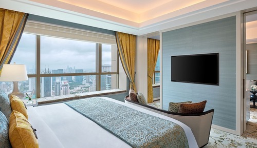 Chambre Deluxe, 1 très grand lit, non-fumeurs, vue ville
