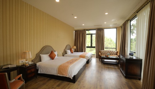 Chambre Quadruple Deluxe, vue jardin