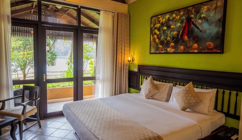 Chambre, vue lac