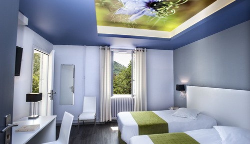 Chambre Supérieure avec lits jumeaux (Florale)