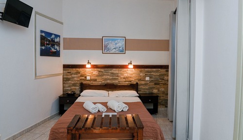 Chambre Double, balcon, vue montagne
