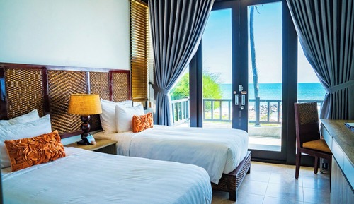 Villa, 2 chambres, vue mer, en front de plage