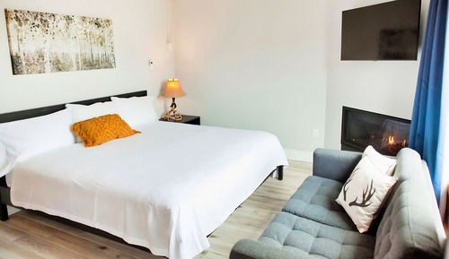 Studio Supérieur, 1 très grand lit, cheminée, vue golf