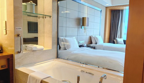 Chambre Standard, 2 lits une place (180 Degree Yangtze River View)