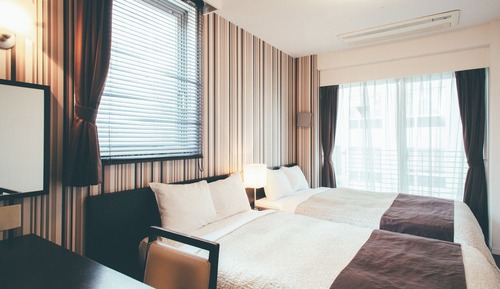 Chambre avec lits jumeaux, non-fumeurs (2 Semi-Double Beds)