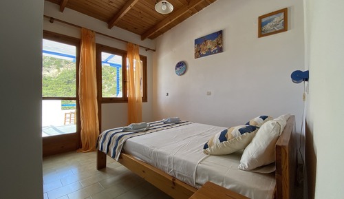 Chambre Standard, 1 lit double, cuisine, vue montagne