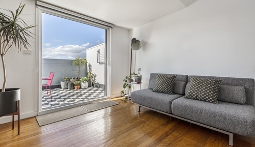 Appartement Design, 2 chambres, patio, vue ville